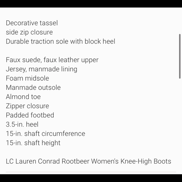 NWT lauren Conrad knee high boots - Picture 10 of 10